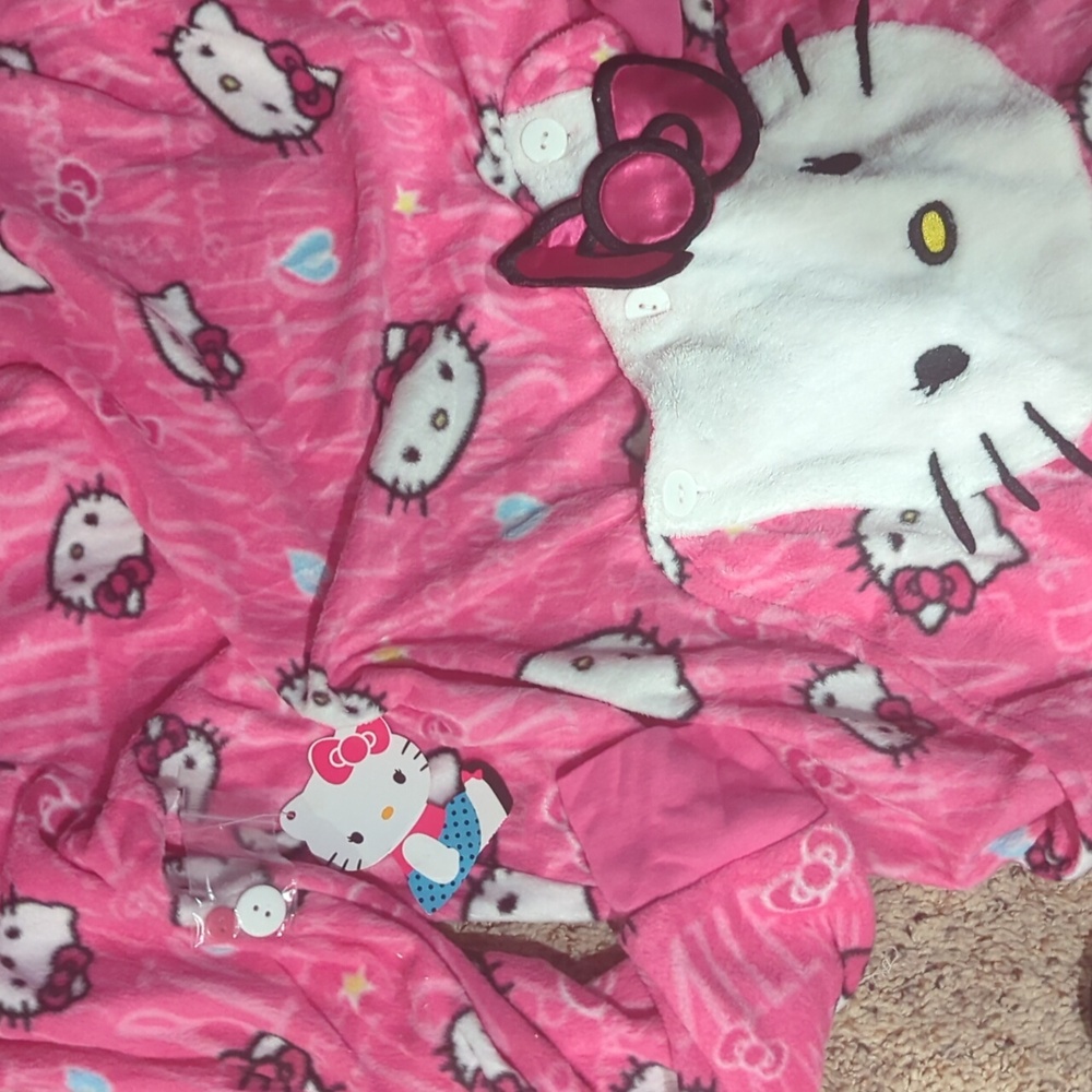 Pink Hello Kitty Pajama Onesie - Picture 10 of 11
